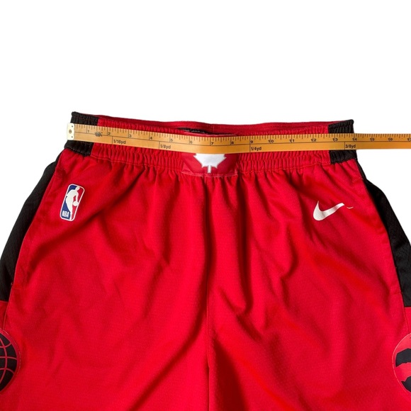 Nike NBA Authentic Toronto Raptors Swingman Official Shorts Red Black - Sz 38 - Picture 4 of 6